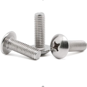 Metric 18-8 Stainless : SteelExtra-Wide Truss Head Phillips Screws