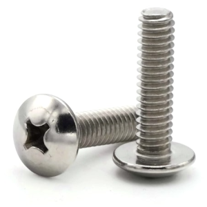 Metric 316 Stainless Steel Extra-Wide Truss Head Phillips Screws