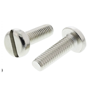 Steel High-Profile Narrow Fillister Head Slotted Screws