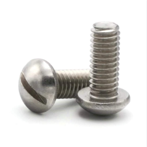 Steel Decorative Round Head Slotted Screws